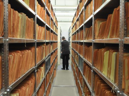 Das Archiv der Stasiunterlagenbehörde in Berlin. Die Zukunft der Behörde ist ungewiss.