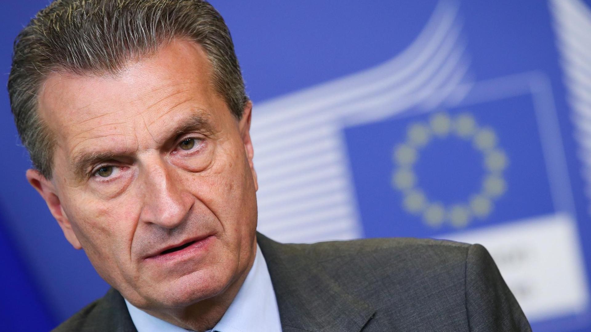 EU-Kommissar Günther Oettinger EU-Kommissar Günther Oettinger