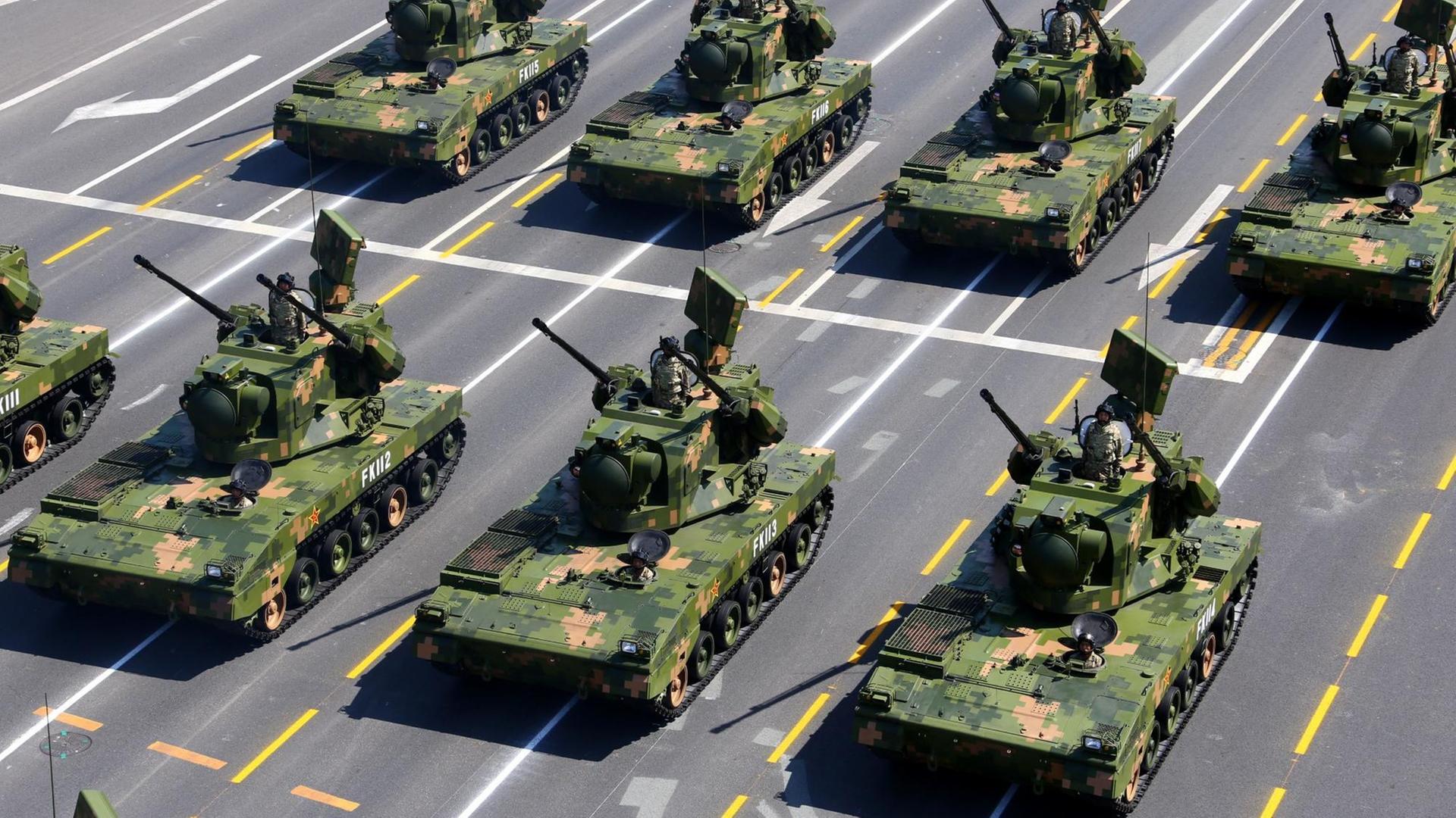 Militärparade in Peking im Jahr 2015 Militärparade in Peking im Jahr 2015
