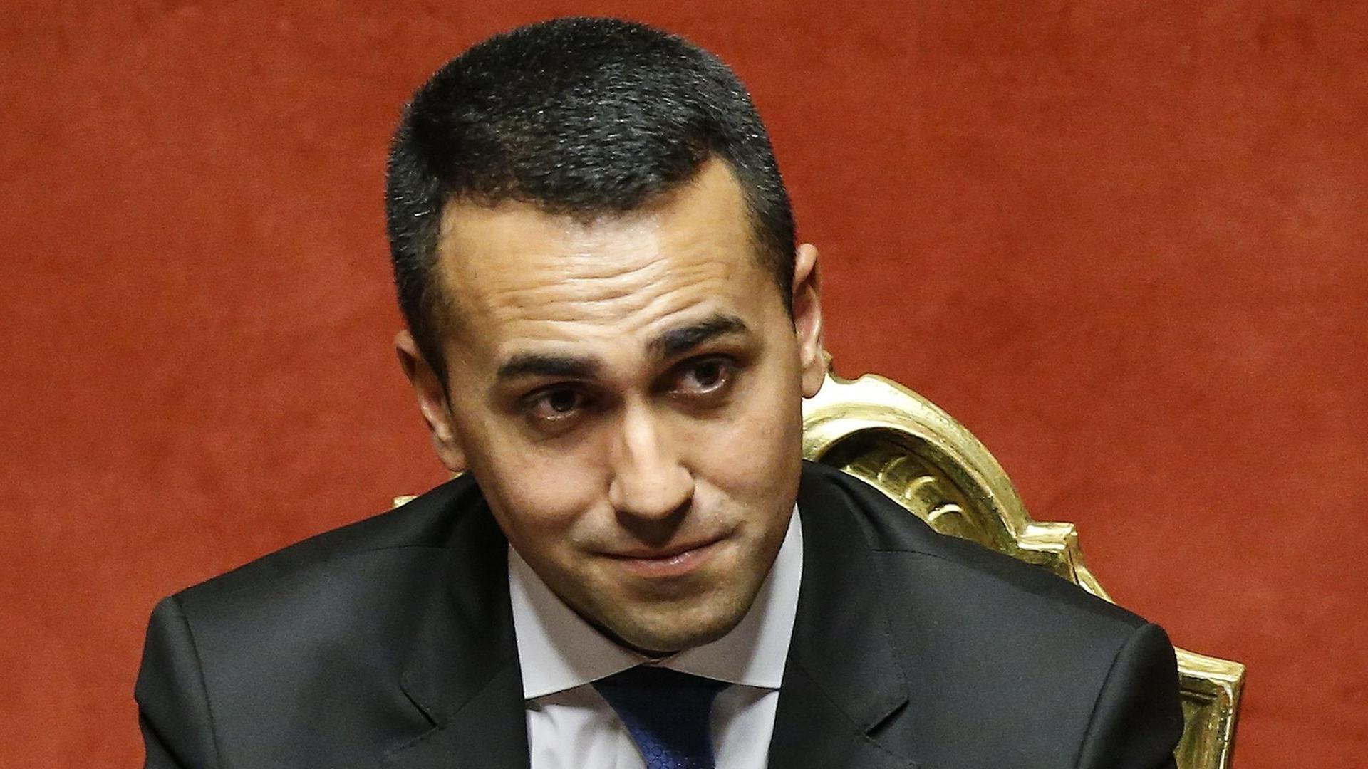 Der italienische Außenminister Luigi Di Maio Der italienische Außenminister Luigi Di Maio