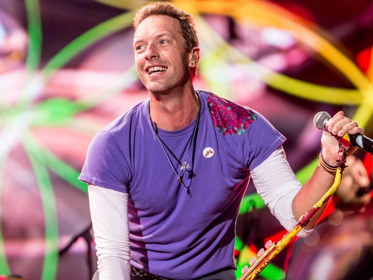 Coldplay-Sänger Chris Martin bei einem Konzert in Mailand.