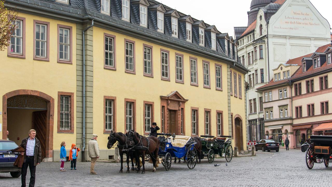 Goethes Wohnhaus am Frauenplan ist Teil des Goethe-Nationalmuseums in Weimar.