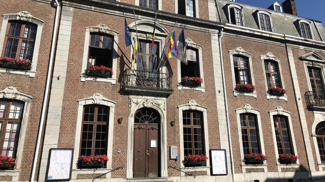 Fassade des Rathauses in Spa. Fassade des Rathauses in Spa.