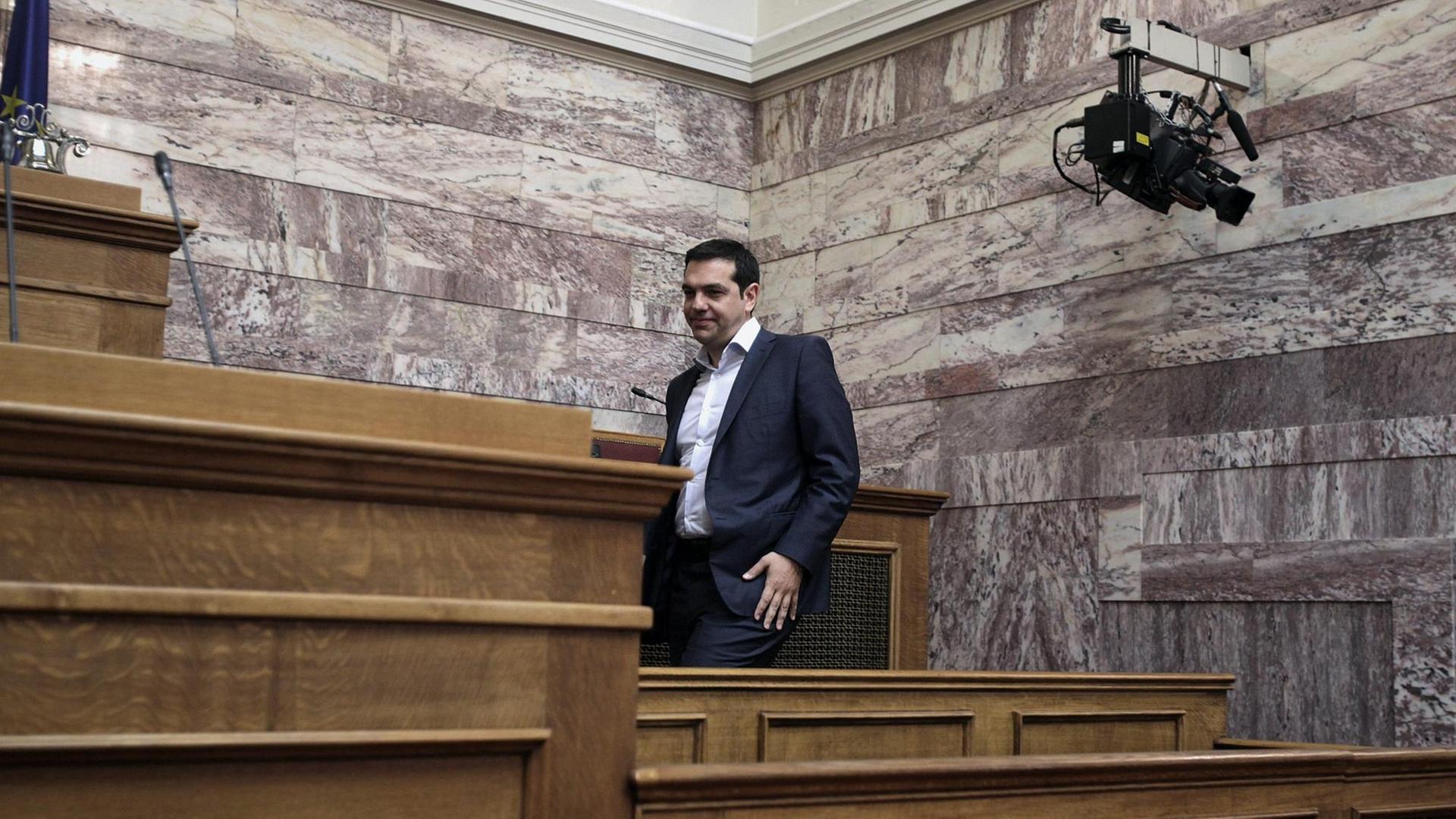 Der griechische Ministerpräsident Alexis Tsipras Der griechische Ministerpräsident Alexis Tsipras