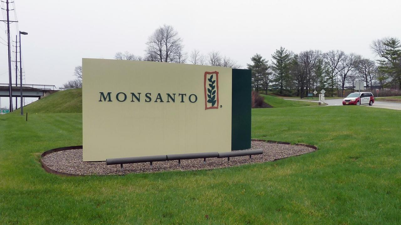 Das Eingangsschild zum Firmensitz von Monsanto in St. Louis. Das Eingangsschild zum Firmensitz von Monsanto in St. Louis.