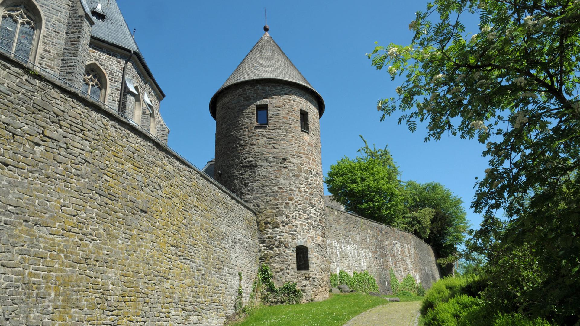 Die historische Stadtmauer in Olpe Die historische Stadtmauer in Olpe