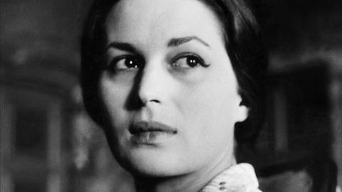 Die italienische Filmschauspielerin Silvana Mangano (1930-1989) – hier 1956 in einer Szene des Film "Diga sul Pacifico