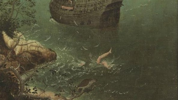 Ausschnitt aus dem "Sturz des Ikarus" von Pieter Bruegel Ausschnitt aus dem "Sturz des Ikarus" von Pieter Bruegel