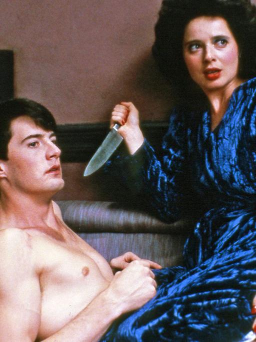 Isabella Rossellini und Kyle MacLachlan in einer Filmszene von "Blue Velvet" von David Lynch aus dem Jahr 1986