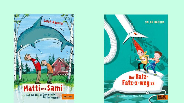 Zwei Buchcover des Berliner Autors Salah Naoura Zwei Buchcover des Berliner Autors Salah Naoura