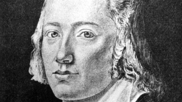 Zeitgenössische Darstellung des Schriftstellers und Dichters Johann Christian Friedrich Hölderlin