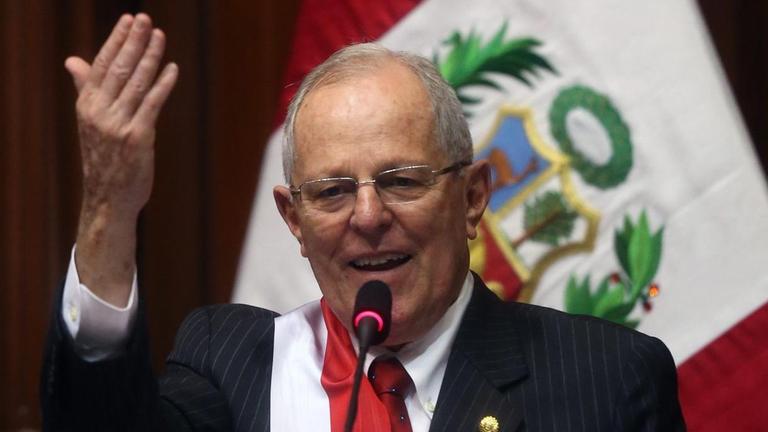 Peruanischer Präsident Pedro Pablo Kuczynski Peruanischer Präsident Pedro Pablo Kuczynski