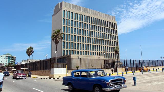 Das Bild zeigt die US-Botschaft in Havanna/Kuba.