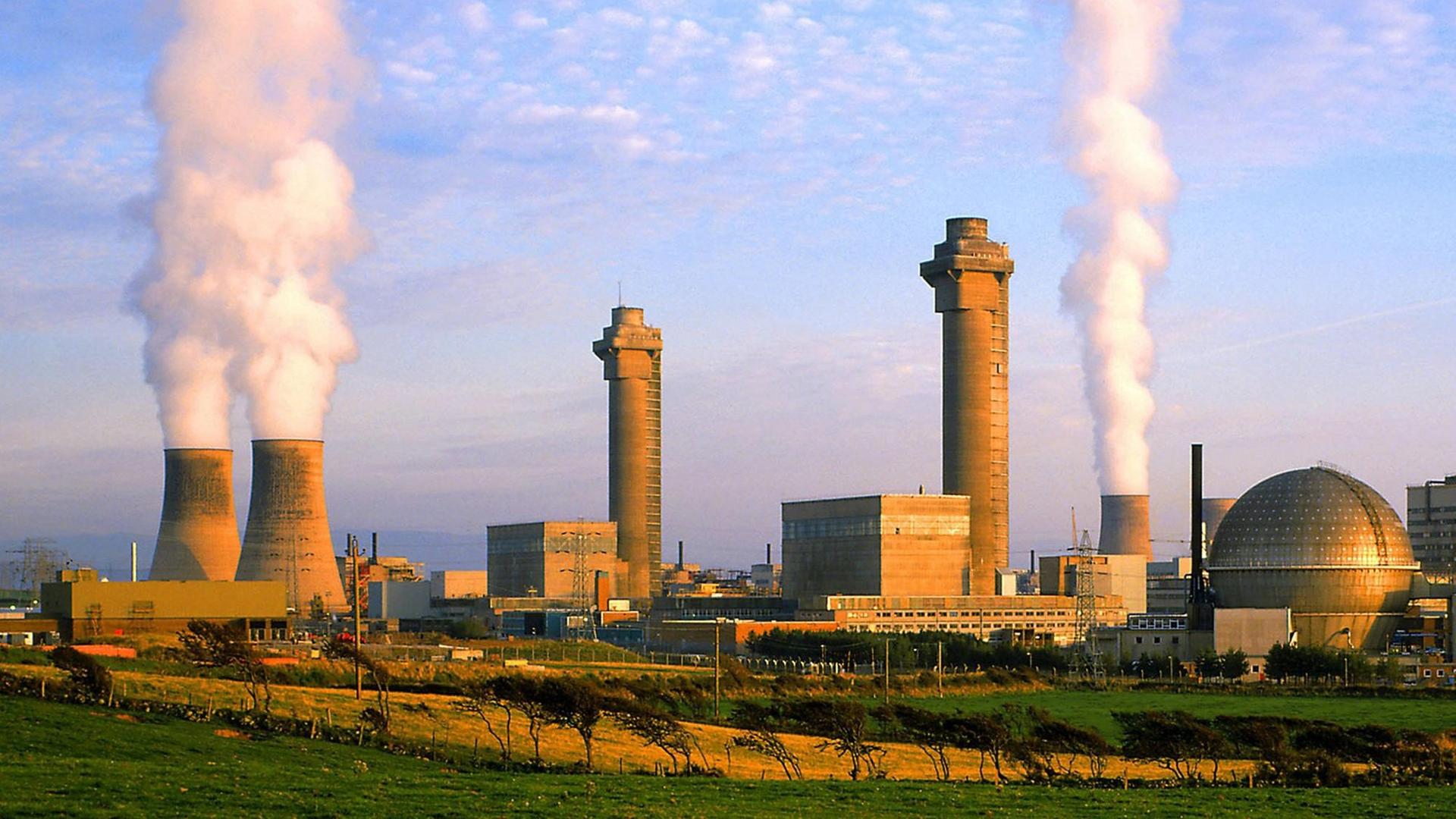 Die atomare Wiederaufbereitungsanlage Sellafield in England.