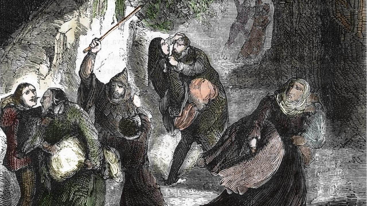 Verfolgung der Juden unter Philippe le Bel (1285-1314) in Frankreich; Gravure tiree de Les societes secretes de Pierre Zaccone, 19eme siècle, Collection privee Verfolgung der Juden unter Philippe le Bel (1285-1314) in Frankreich; Gravure tiree de Les societes secretes de Pierre Zaccone, 19eme siècle, Collection privee