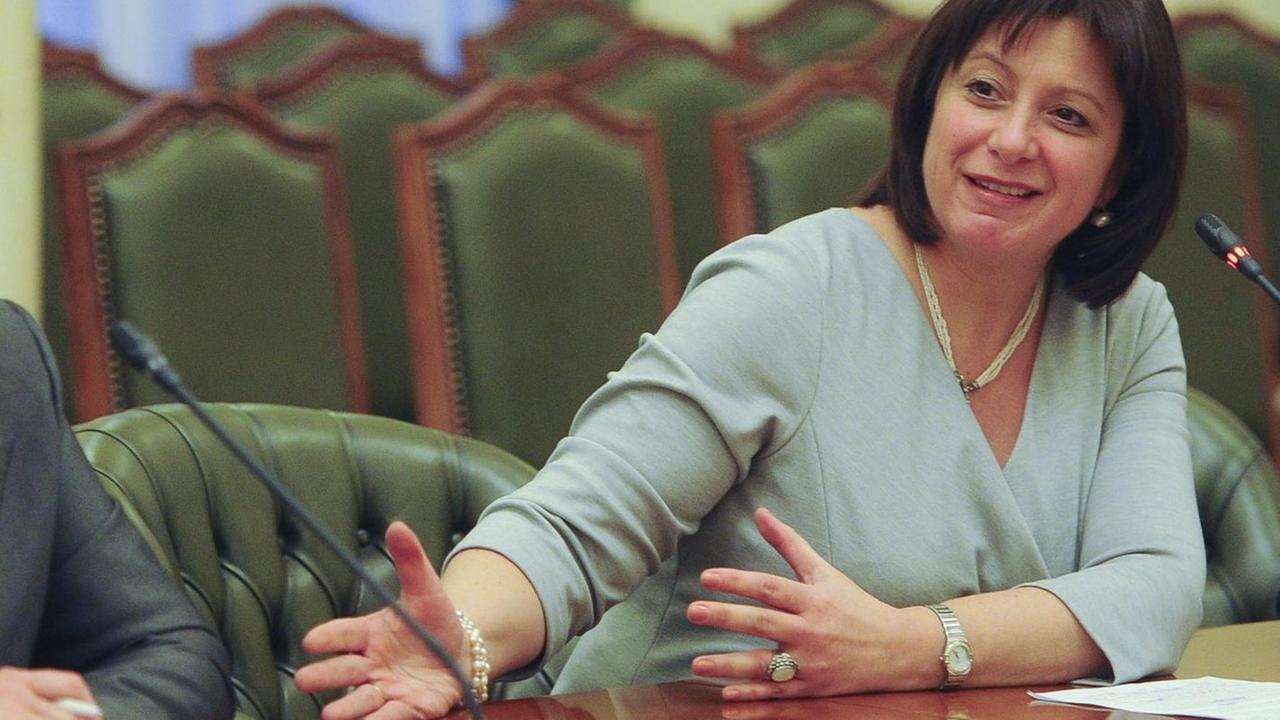 Die ukrainische Finanzministerin Natalia Jaresko Die ukrainische Finanzministerin Natalia Jaresko
