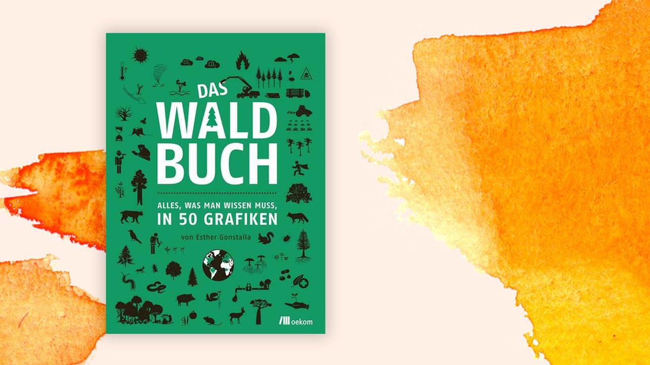 Buchcover: Esther Gonstalla: "Das Waldbuch – Alles, was man wissen muss, in 50 Grafiken" Buchcover: Esther Gonstalla: "Das Waldbuch – Alles, was man wissen muss, in 50 Grafiken"