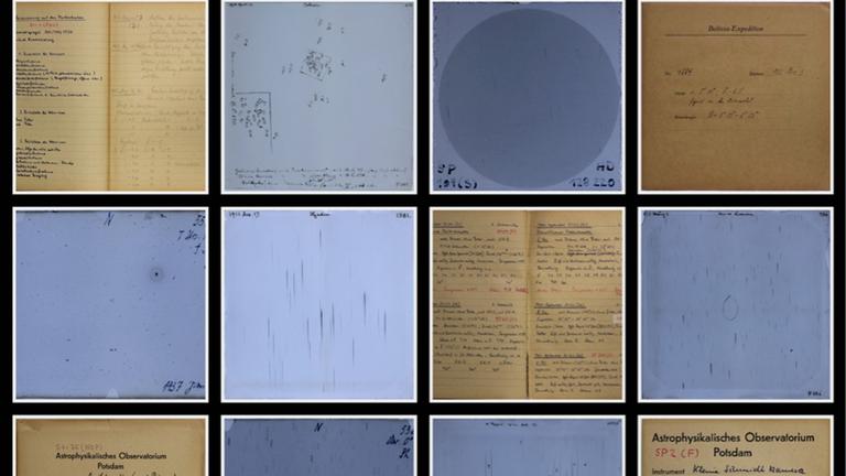 Nicht nur die Fotoplatten sind digitalisiert, auch die Umschläge, in denen sie aufbewahrt werden und die Logbuch-Einträge Nicht nur die Fotoplatten sind digitalisiert, auch die Umschläge, in denen sie aufbewahrt werden und die Logbuch-Einträge