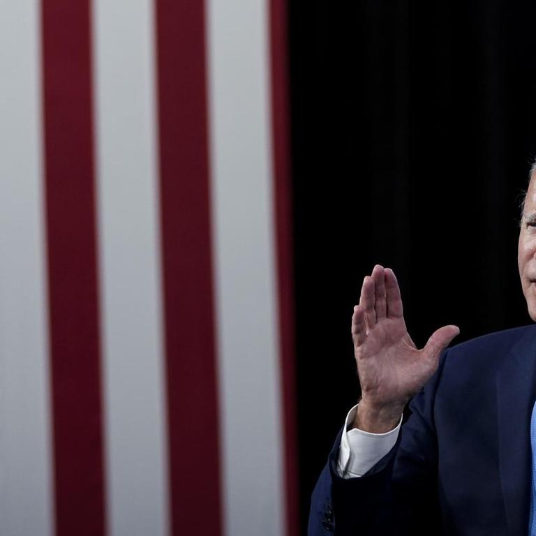 Der demokratische Prädidentschaftskandidat Joe Biden am 12.August in Wilmington, Delaware, USA, im Wahlkampf.