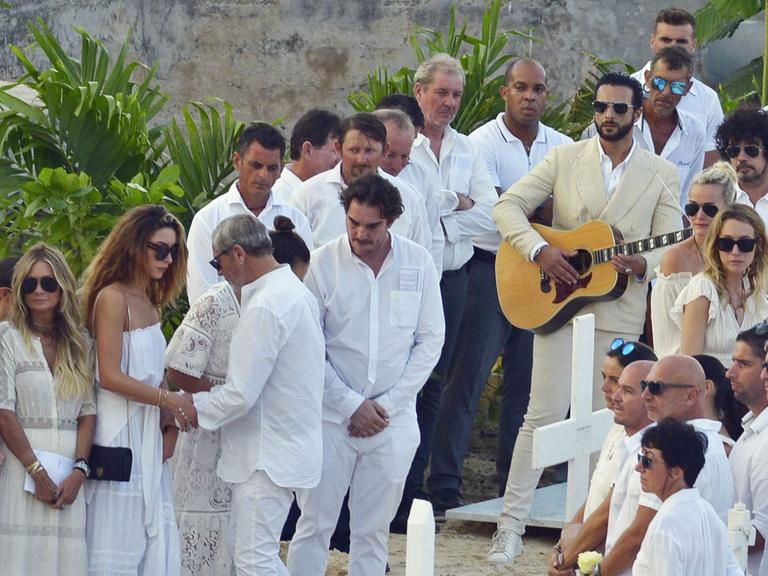 Beisetzungsfeier für den französischen Rockmusikers Johnny Halliday auf der Karibikinsel Saint-Barthélemy