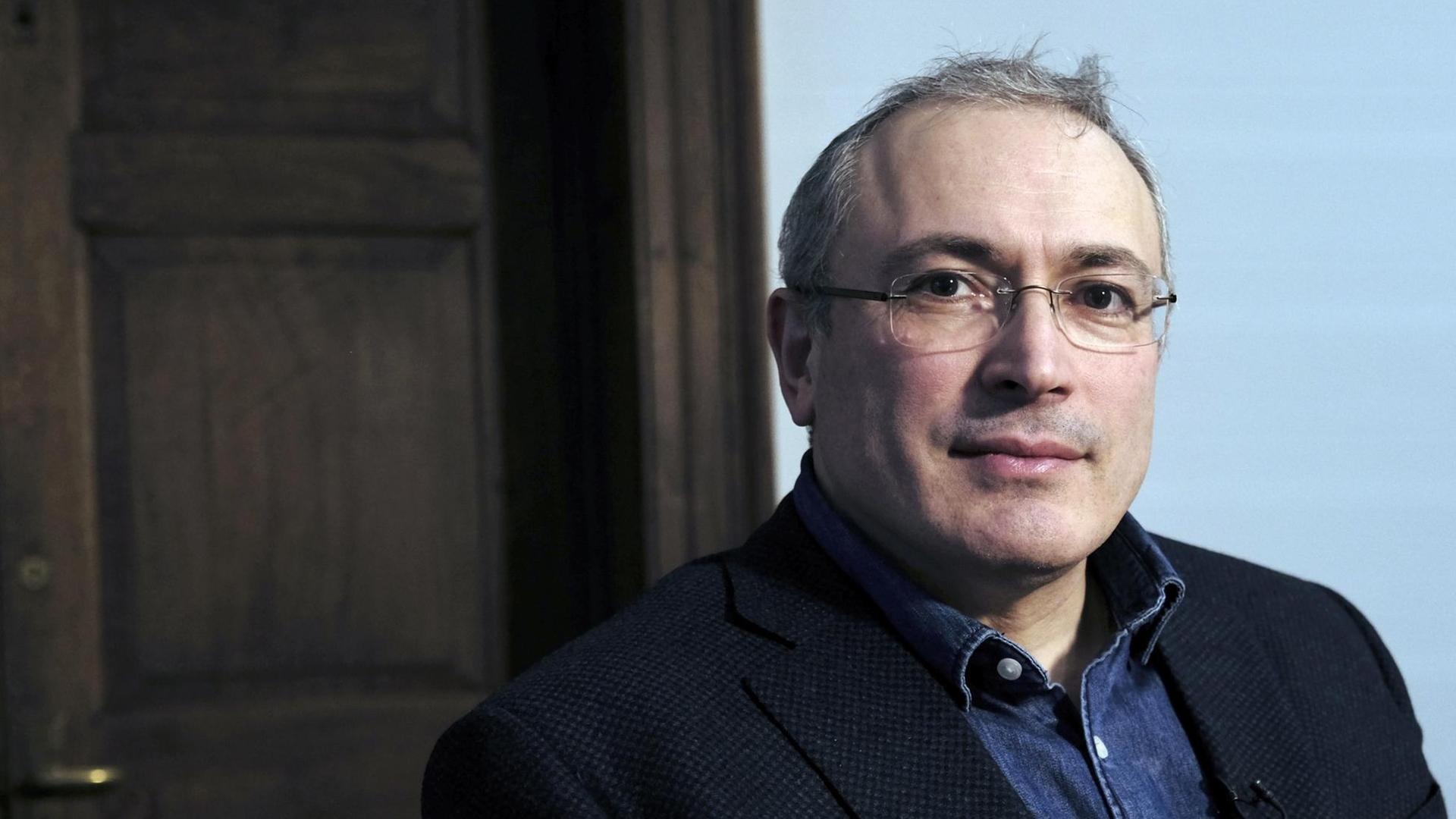 Der im Exil lebende Kreml-Kritiker Michail Chodorkowski Der im Exil lebende Kreml-Kritiker Michail Chodorkowski
