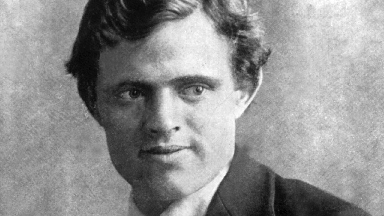 Zeitgenössisches Porträt des US-amerikanischen Schriftstellers Jack London. Zeitgenössisches Porträt des US-amerikanischen Schriftstellers Jack London.