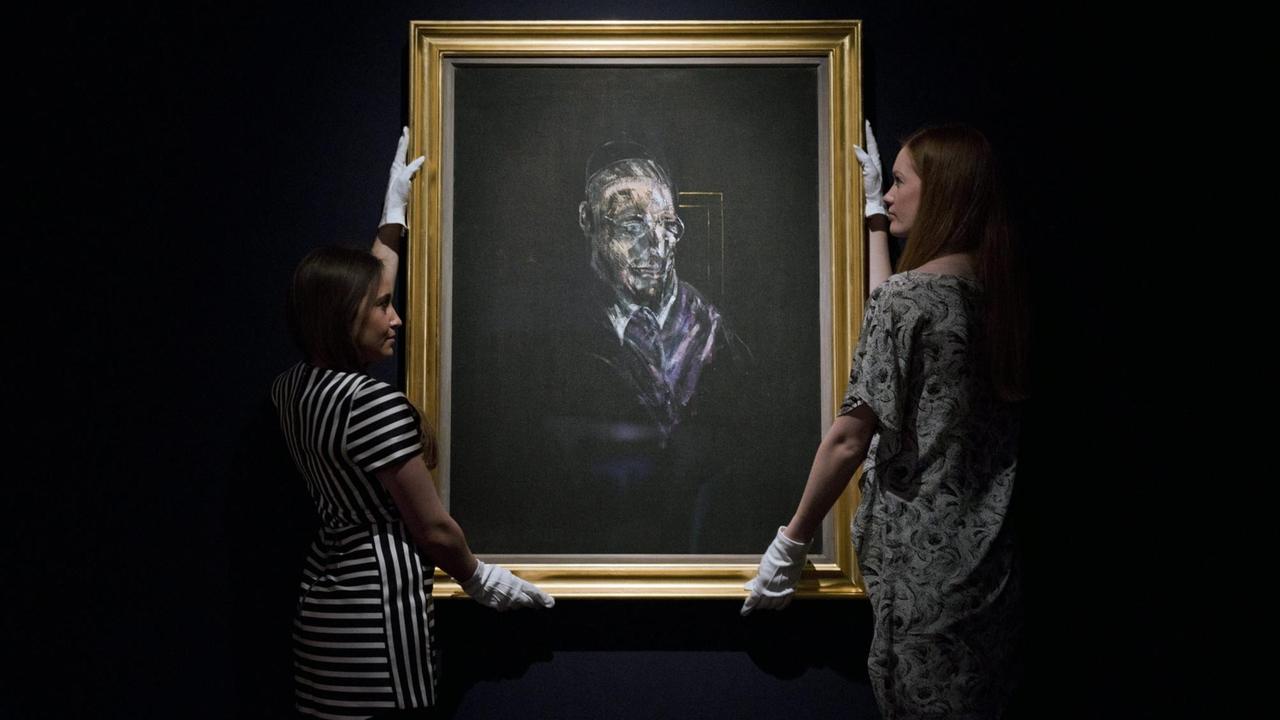 Ein Bacon-Papst im Londoner Auktionshaus Christie's - es soll Pius XII. darstellen Ein Bacon-Papst im Londoner Auktionshaus Christie's - es soll Pius XII. darstellen