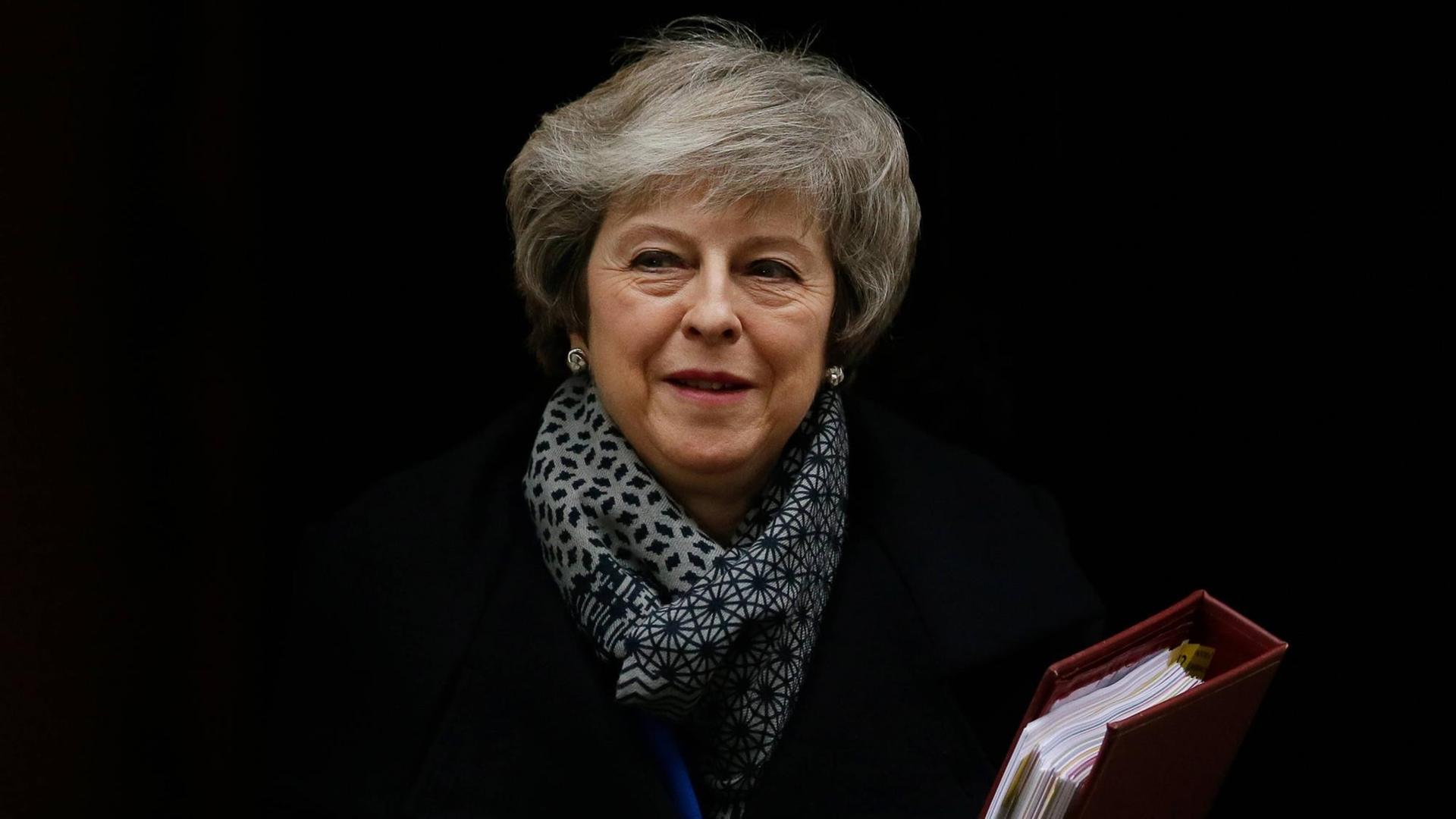 Das Foto zeigt die britische Premierministerin Theresa May. Das Foto zeigt die britische Premierministerin Theresa May.