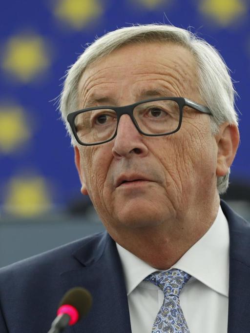 EU-Kommissionspräsident Juncker hält eine Grundsatzrede vor dem Europäischen Parlament in Straßburg