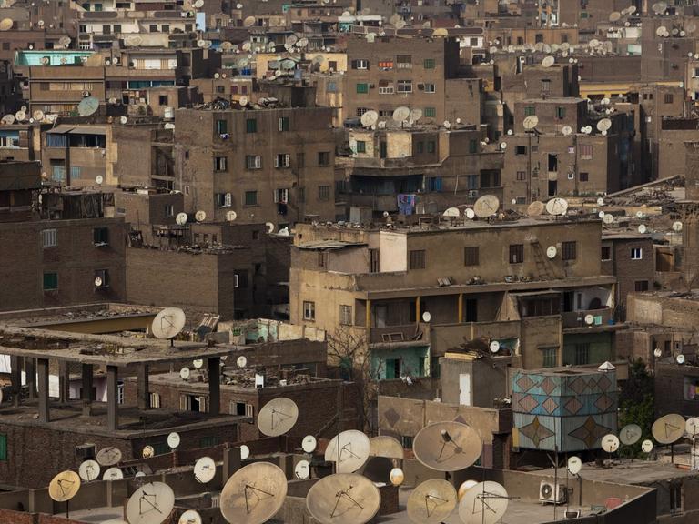Blick auf die Dächer in der Innenstadt von Kairo (Aufnahme: 15.3.2010).