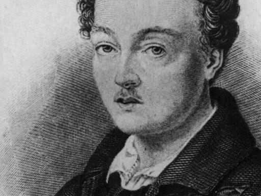 Georg Büchner, deutscher Dramatiker ("Dantons Tod"), geboren am 17. Oktober 1813 in Goddelau bei Darmstadt, gestorben am 19. Februar 1837 in Zürich.