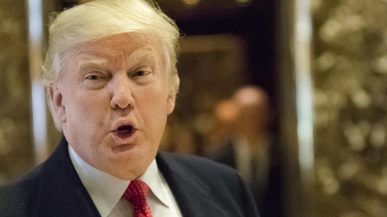 Donald Trump spricht am 6. Dezember 2016 im Trump Tower mit Medienvertretern. Donald Trump spricht am 6. Dezember 2016 im Trump Tower mit Medienvertretern.