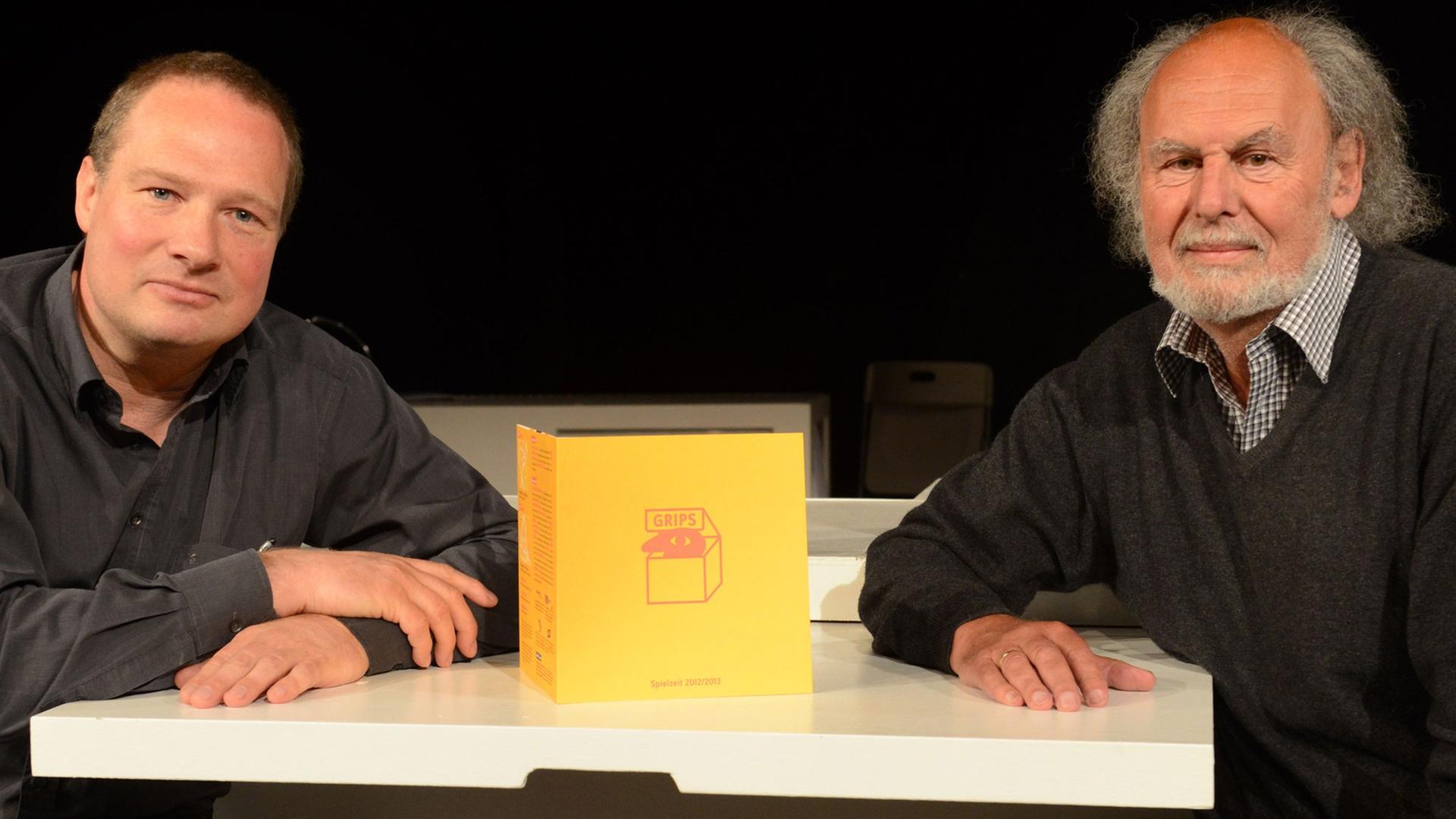 Stefan Fischer-Fels (l) und Volker Ludwig vom Berliner Grips-Theater Stefan Fischer-Fels (l) und Volker Ludwig vom Berliner Grips-Theater