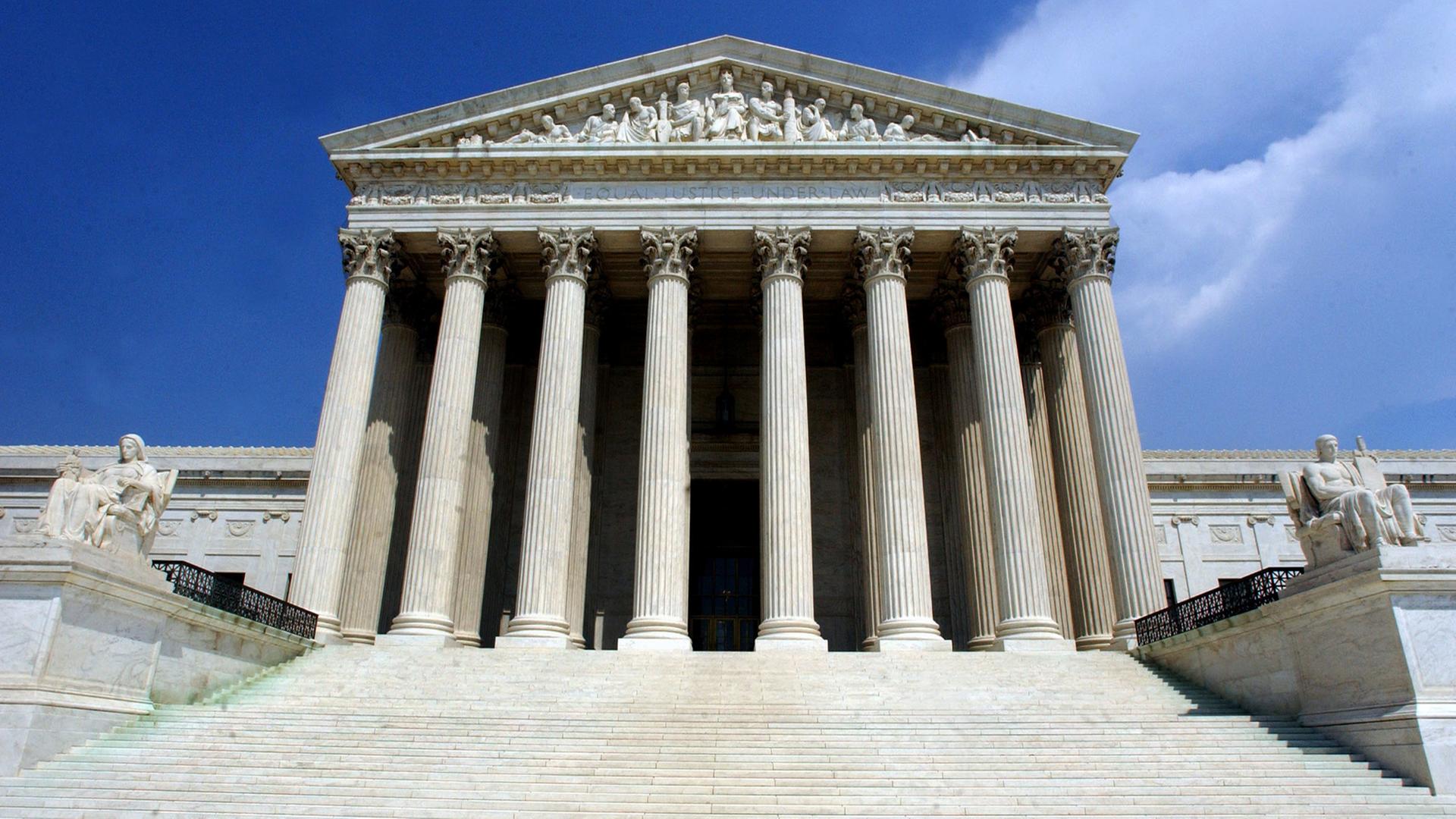 Oberster Gerichtshof der USA, der Supreme Court in Washington Oberster Gerichtshof der USA, der Supreme Court in Washington