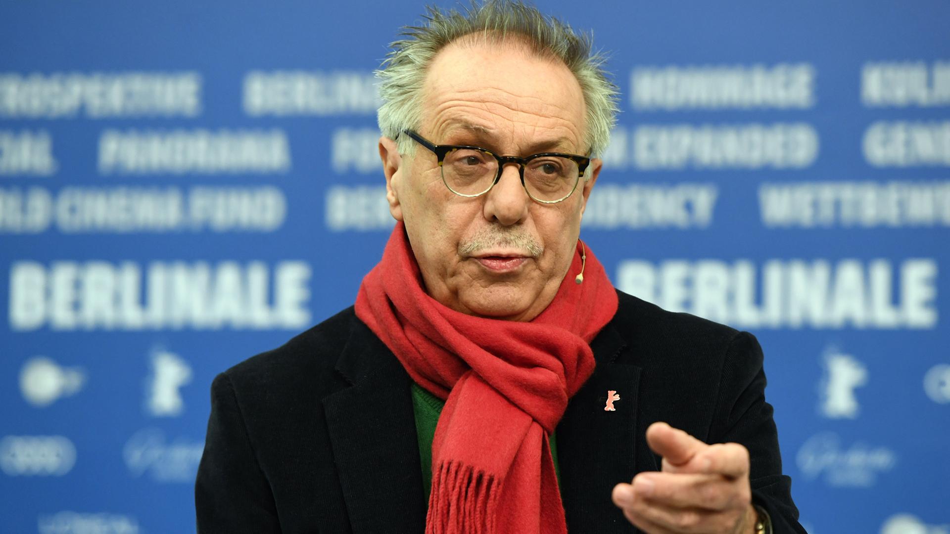 Der Direktor der Internationalen Filmfestspiele Berlin, Dieter Kosslick, spricht am 31.01.2017 in Berlin während einer Pressekonferenz zum Programm der 67. Berlinale.