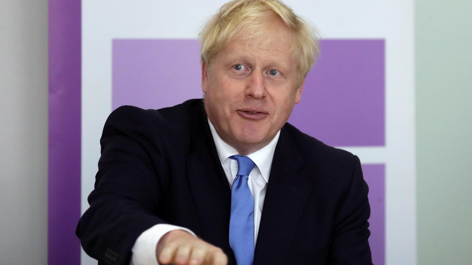Der britische Premierminister Boris Johnson Der britische Premierminister Boris Johnson
