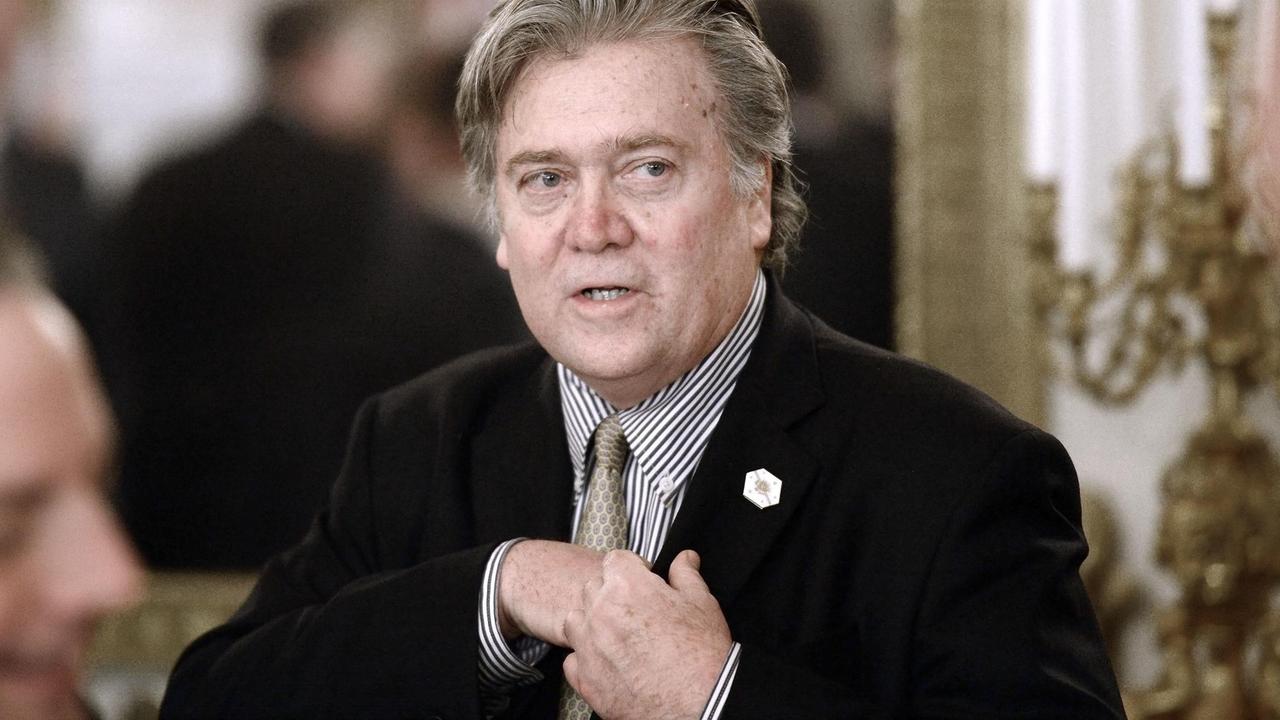 Stephen Bannon, Chef der rechtspopulistischen Website "Breitbart News" und Ex-Chefstratege von US-Präsident Trump. Stephen Bannon, Chef der rechtspopulistischen Website "Breitbart News" und Ex-Chefstratege von US-Präsident Trump.