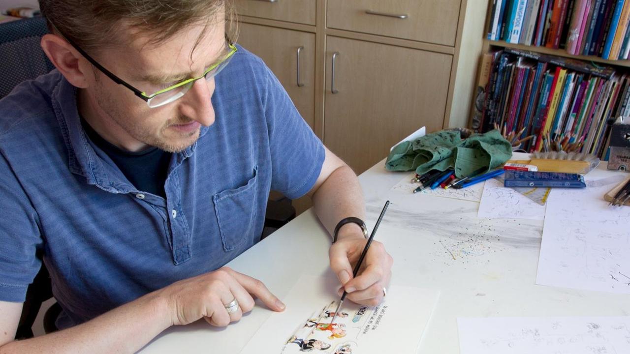 Cartoonist Phil Hubbe 
