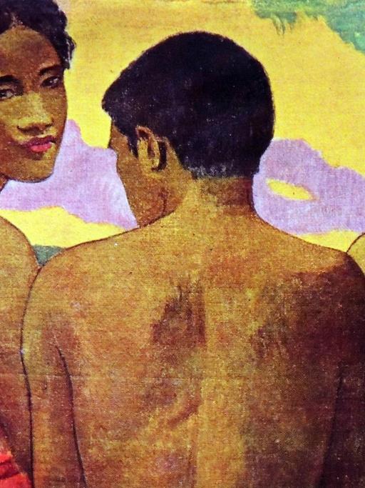 Drei Tahitaner (Ausschnitt) Gemälde von Paul Gauguin (1843-1903)