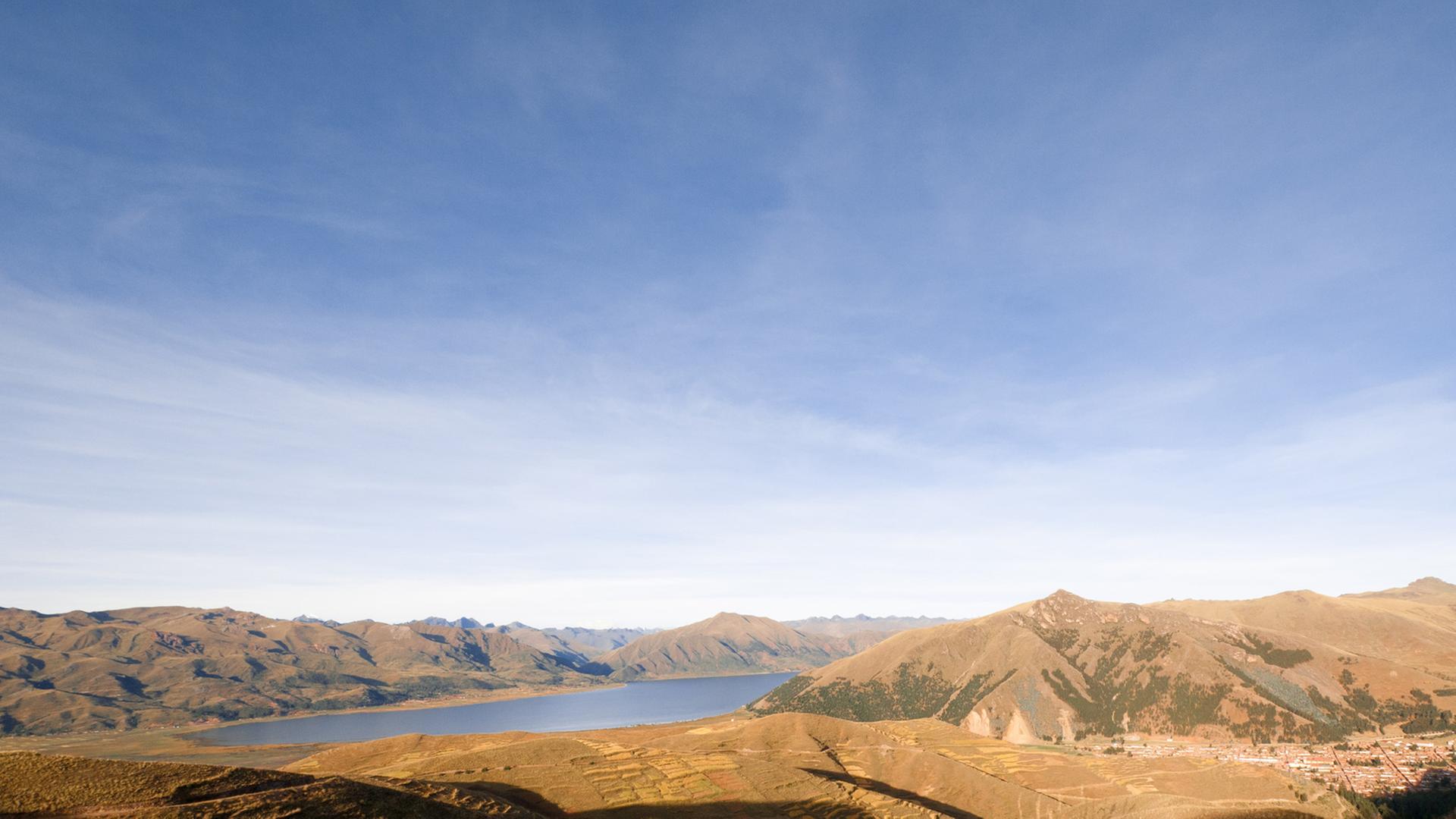 Blick über die peruanischen Anden. Blick über die peruanischen Anden.