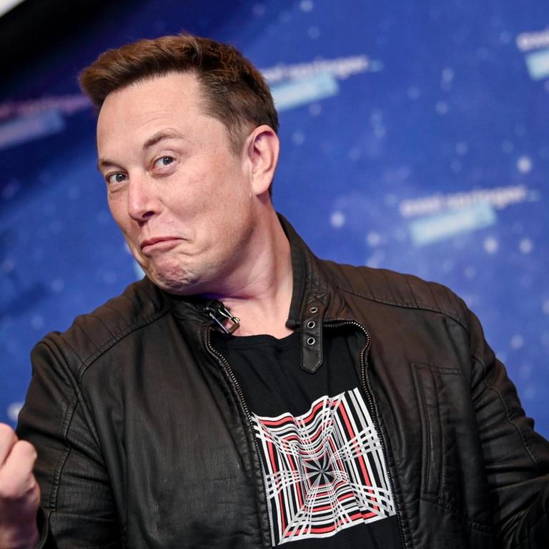Elon Musk, Tesla-CEO und Chef der Weltraumfirma SpaceX, bei der Preisverleihung des Axel Springer Award. 