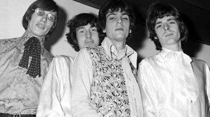 Syd Barrett (2. v. r.) mit den anderen Gründungsmitgliedern von Pink Floyd