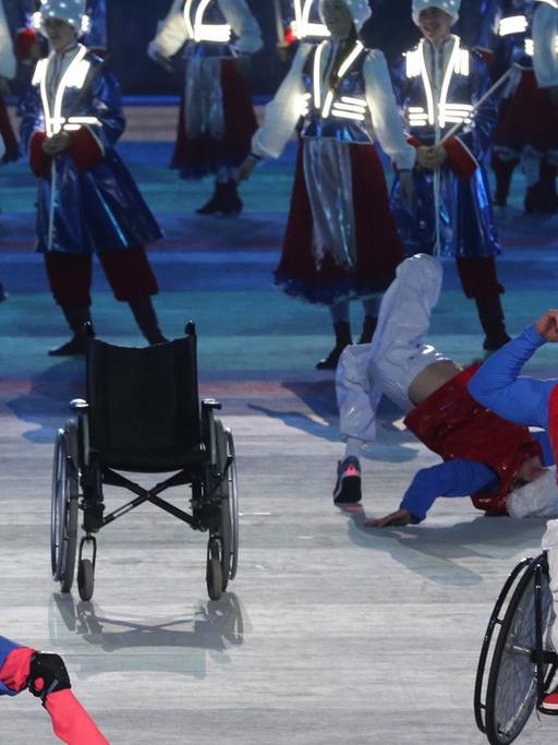 Die Schlussfeier der Paralympics in Sotschi