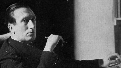 Der britische Komponist William Walton (1902-1983) auf einer Fotografie in jungen Jahren