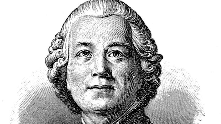 Ein zeitgenössisches Porträt des Komponisten Christoph Willibald Gluck