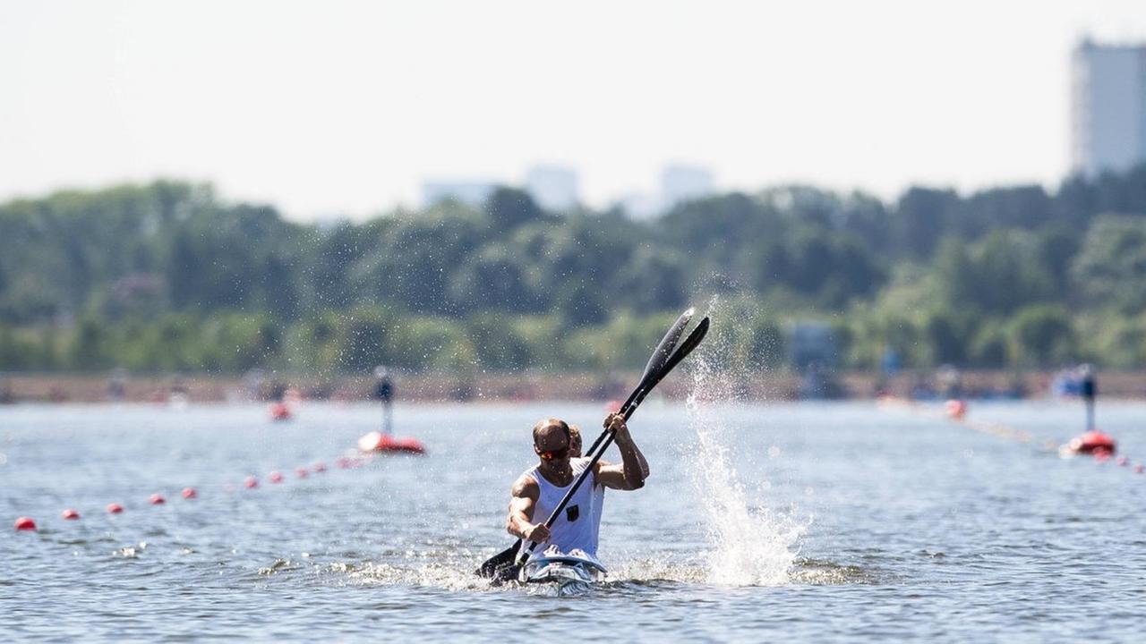 Die Kanuten Max Hoff and Jacob Schopf bei den Europaspielen in Minsk 2019 Die Kanuten Max Hoff and Jacob Schopf bei den Europaspielen in Minsk 2019