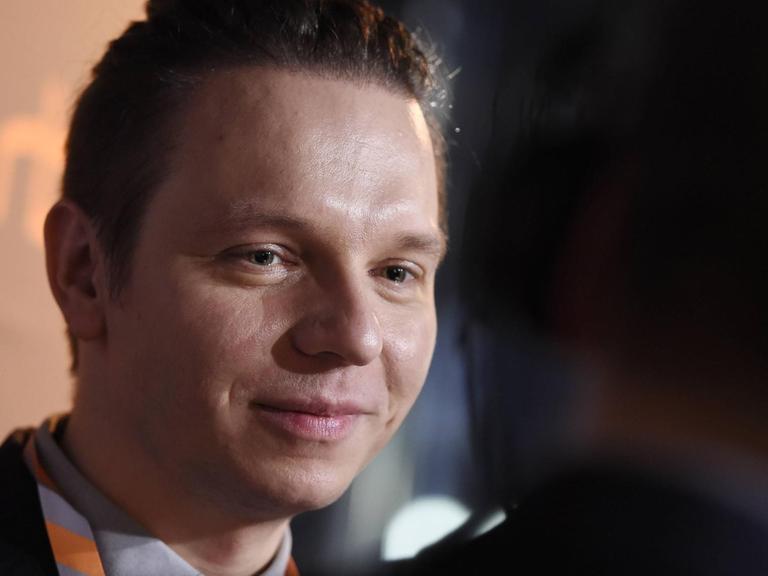Regisseur Piotr J. Lewandowski beim RadioEins Berlinale Nighttalk am Rande des 66. Internationalen Filmfestspiele Berlin.