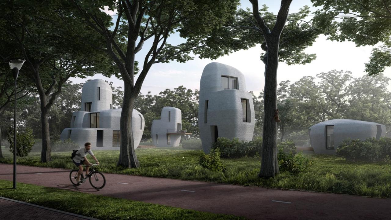 In Eindhoven entsteht 2019 die erste Siedlung mit 3D-gedruckten Häusern In Eindhoven entsteht 2019 die erste Siedlung mit 3D-gedruckten Häusern