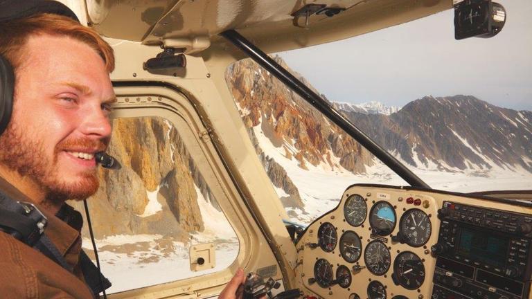 Überflug über Icefield. Überflug über Icefield.
