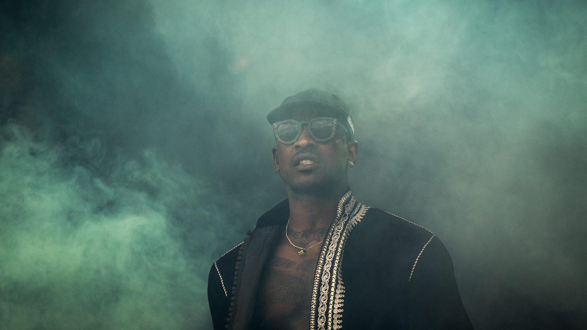 Skepta spielt auf dem Glastonbury Festival of Contemporary Performing Arts 2016 Skepta spielt auf dem Glastonbury Festival of Contemporary Performing Arts 2016